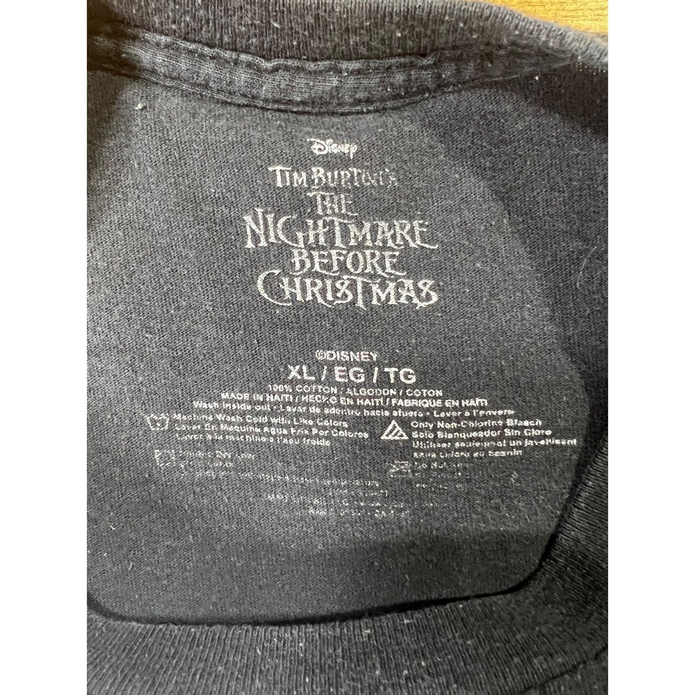 Tim Burtons The Nightmare Before Christmas‎ Jack Skellington Graphic T Shirt XL - Picture 3 of 7